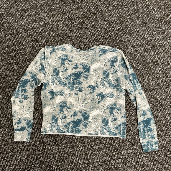 Ladies GREEN Under Armour Rival Terry Print Crew Sweatshirt Size XL - Picture 3 of 7